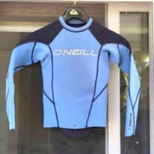 Kids O'Neill pullover wetsuit shirt, size 10